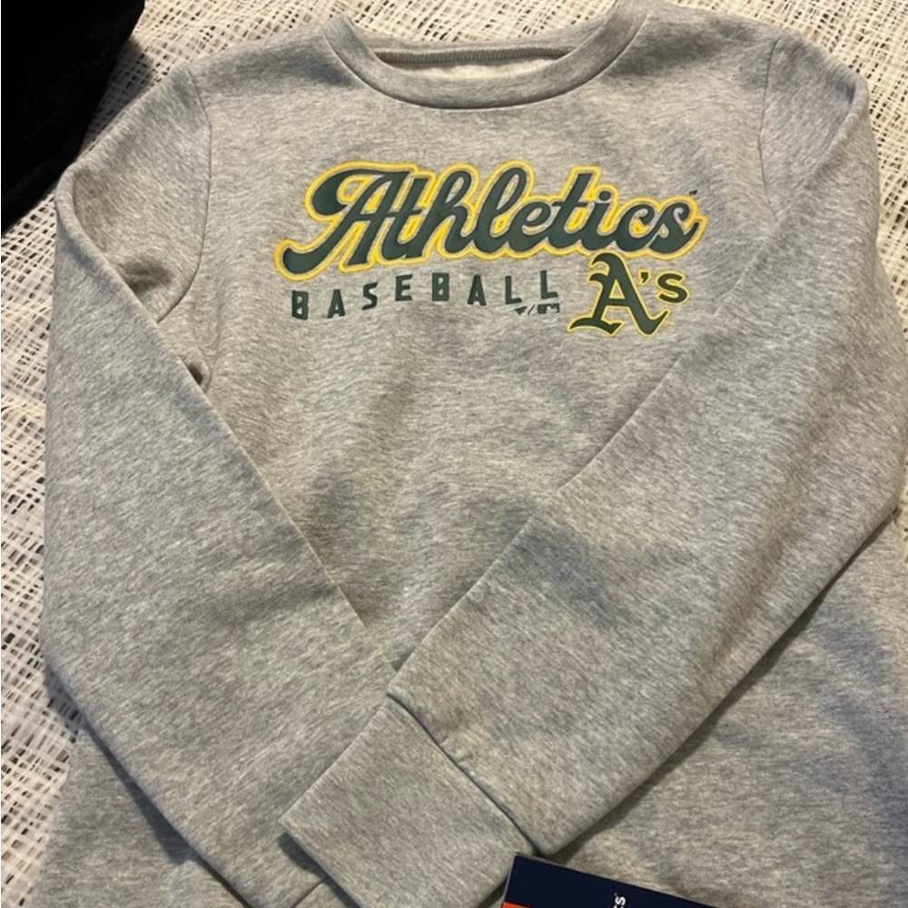 Athletics Baseball Gray Sweatshirt